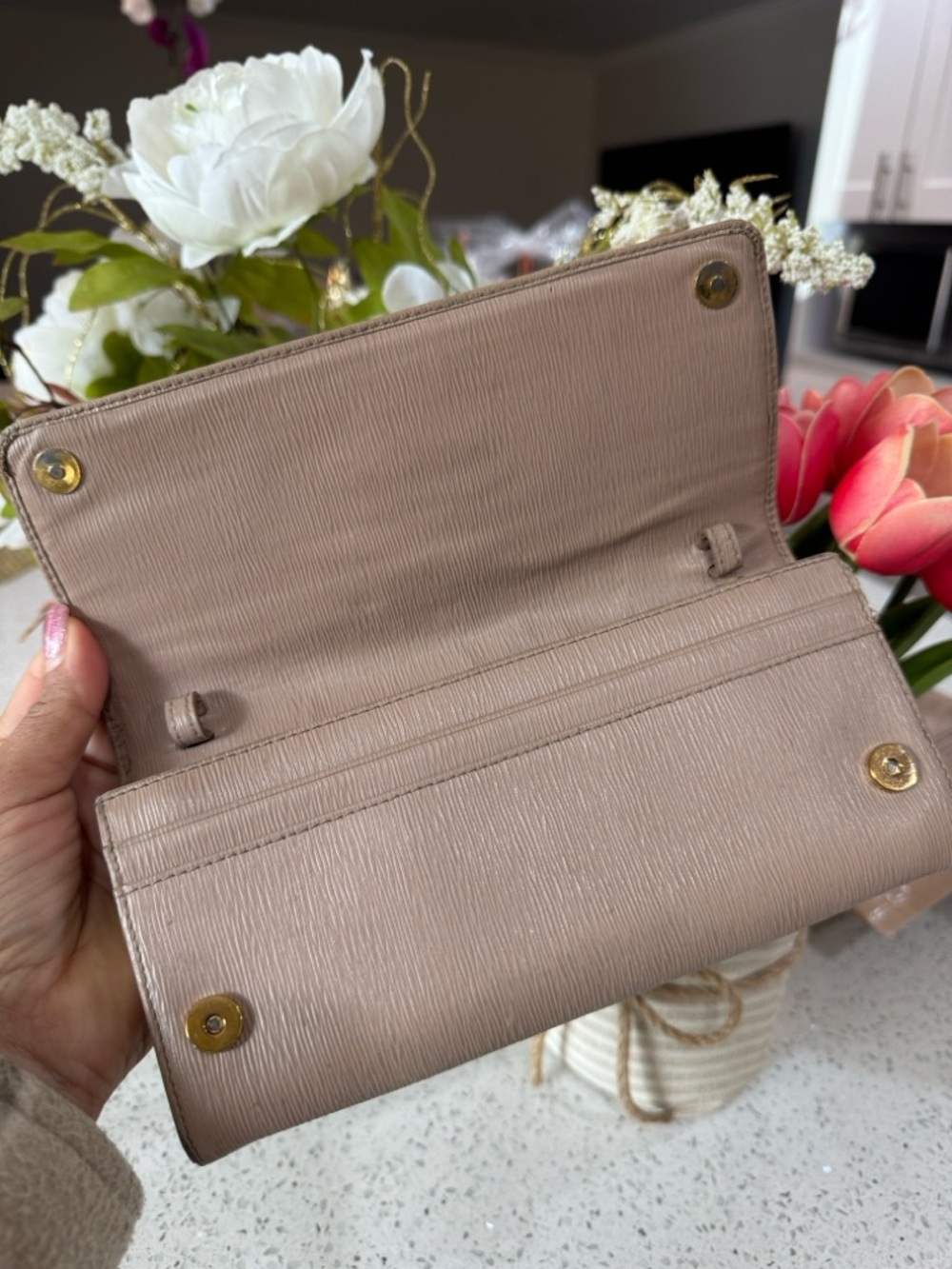 🤍Prada Vitello Move Wallet-On-Chain - Picture 9 of 14